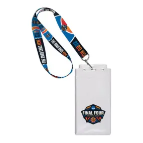 Vibrant 2020 NCAA Final Four Commemorative Ticket Holder & Lanyard - March Madness Atlanta Edition