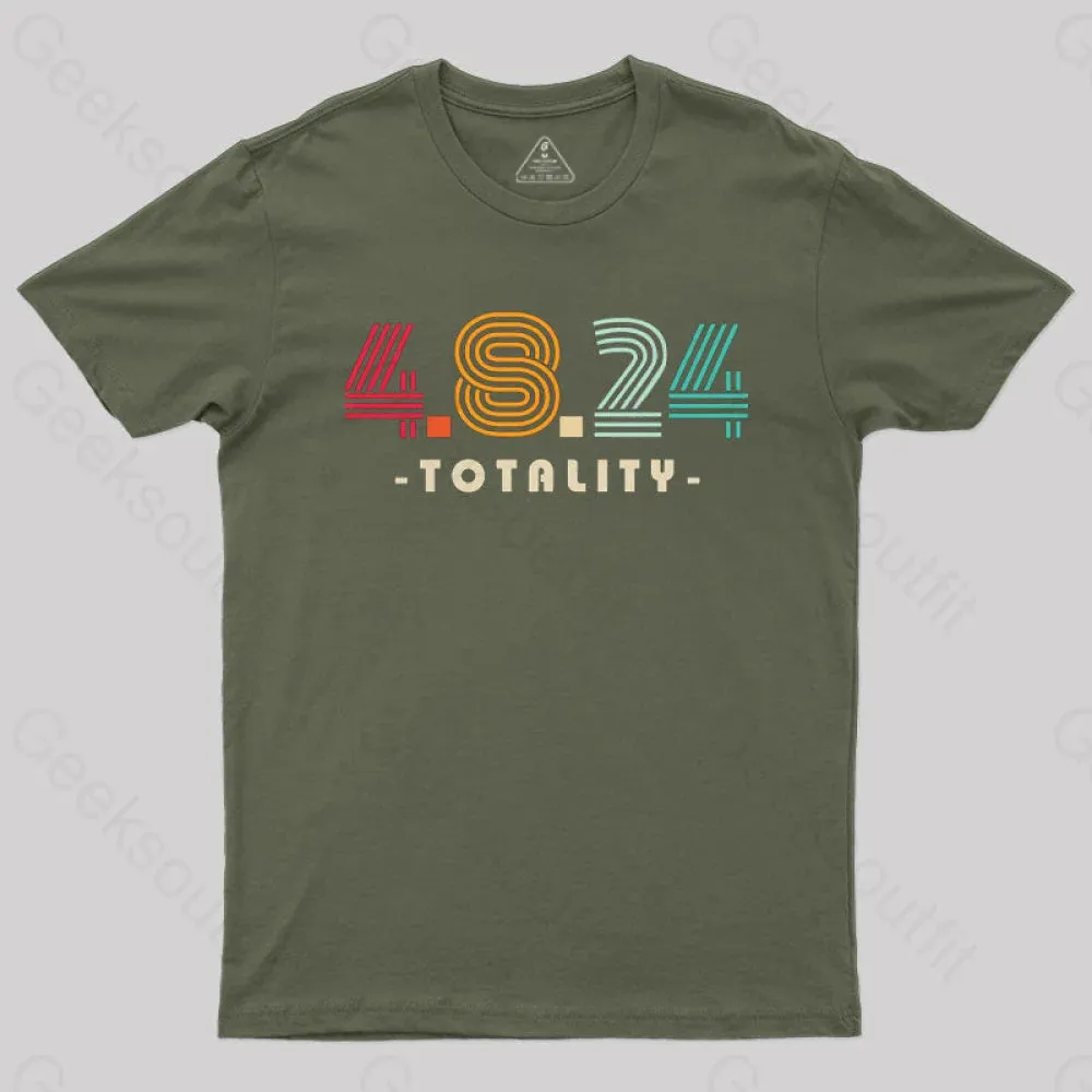 4.8.24 Totality Solar Eclipse Retro Vintage T-Shirt