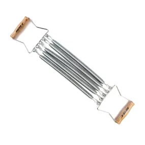 5 Spring Chest Pull Expander Wood Handle Fitness Exercise Puller Muscle Trainer 30kg
