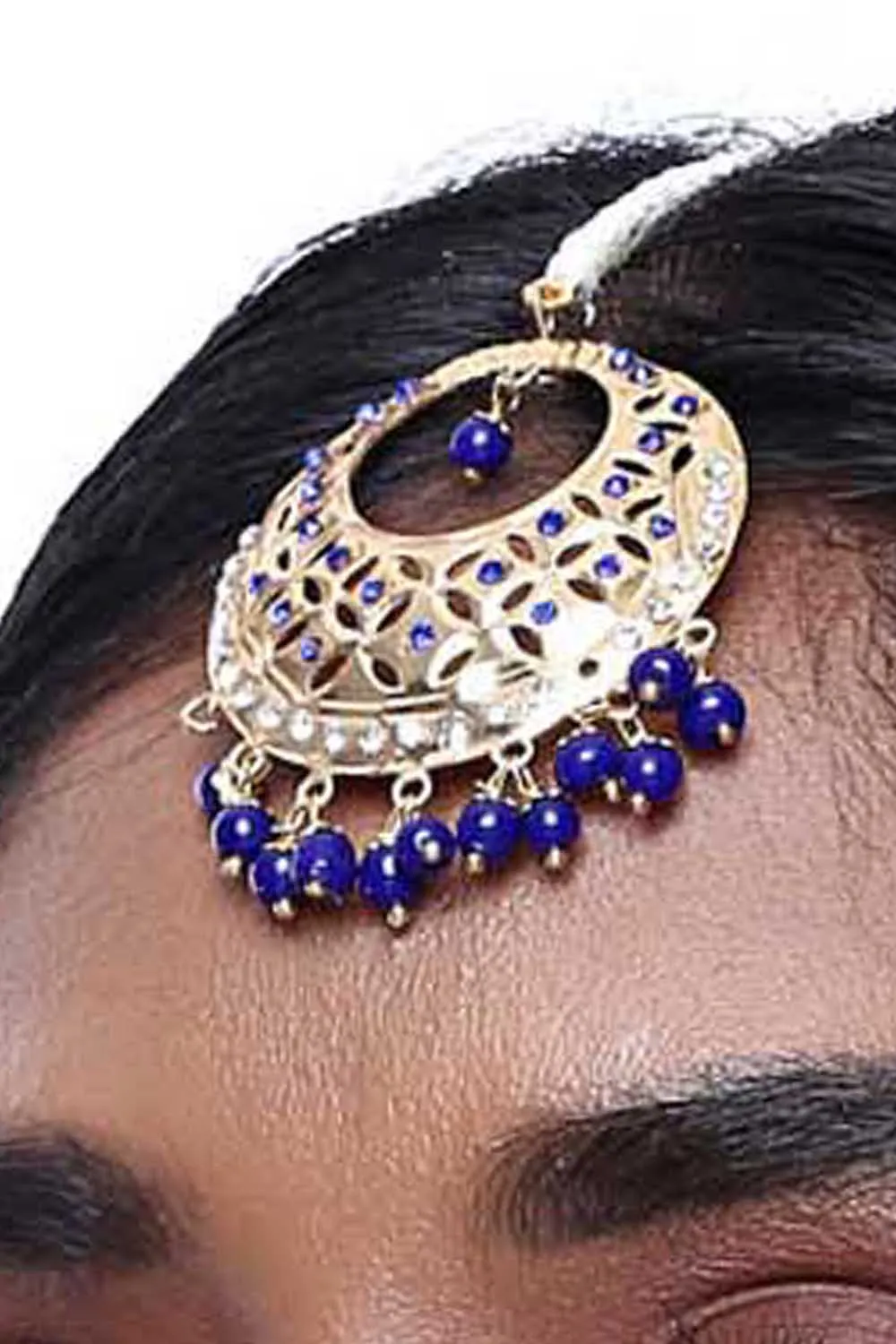 Alloy Necklace and Earring Sets in Blue
