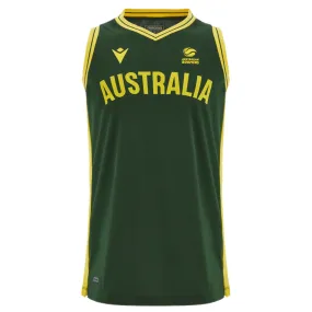 Australian Boomers Mens National Home Green Jersey - BLANK by Macron