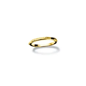 Bamboo Ring Yellow Gold