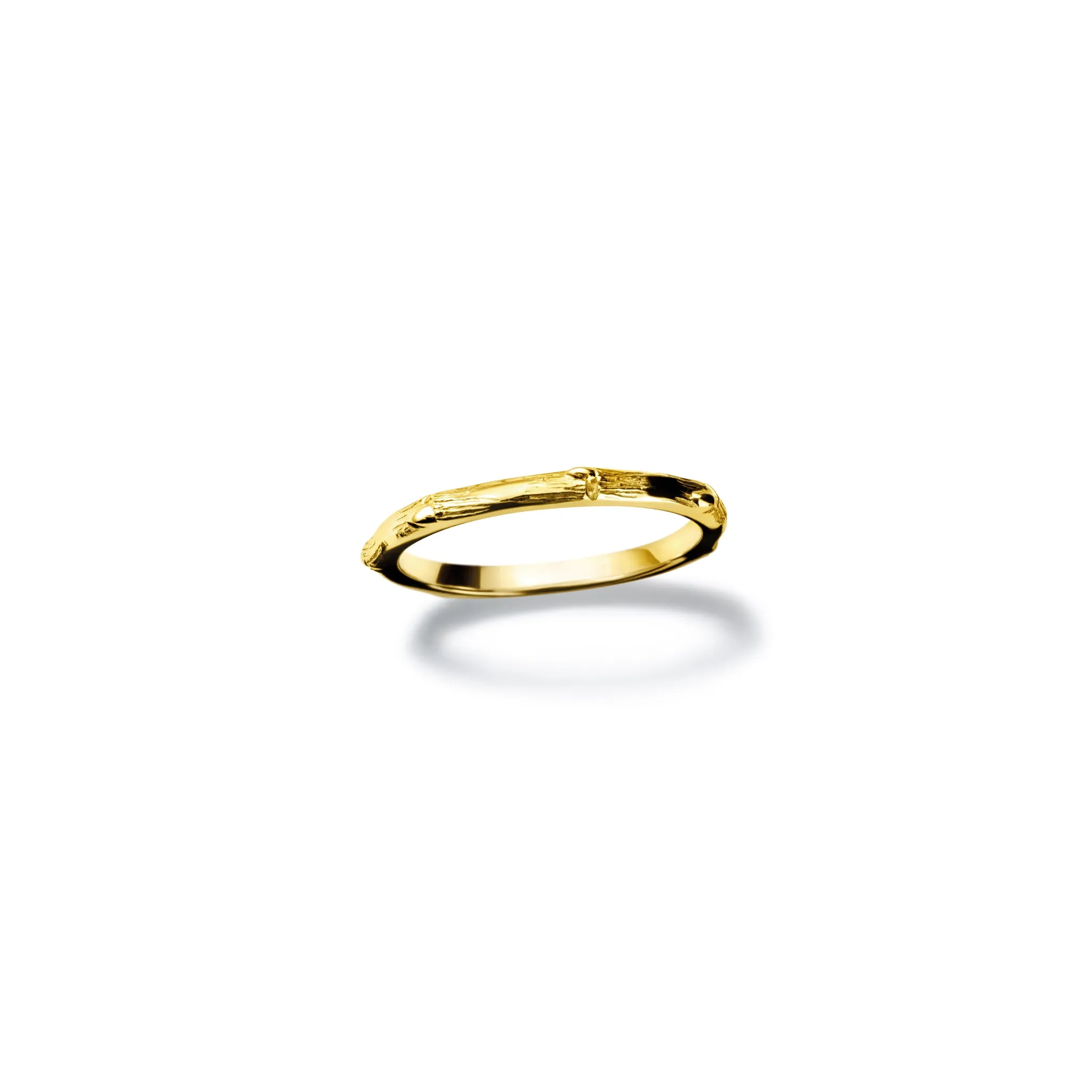 Bamboo Ring Yellow Gold