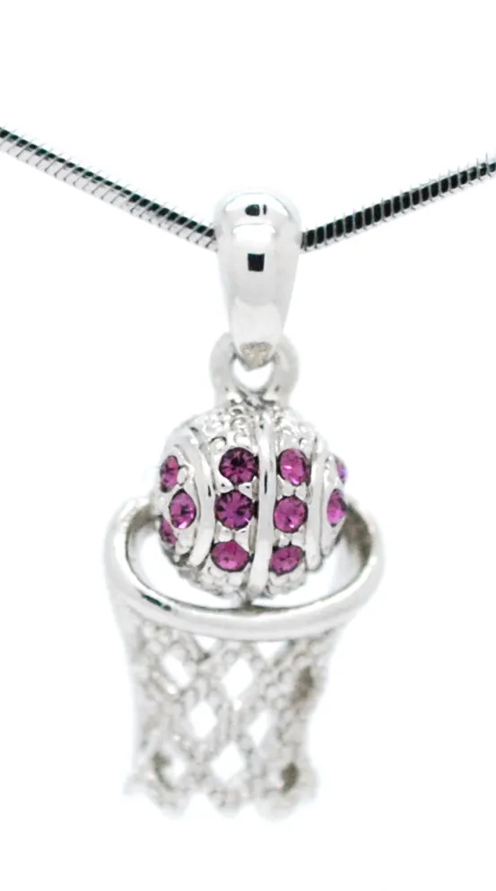Basketball Hoop Necklace - Mini Single Color