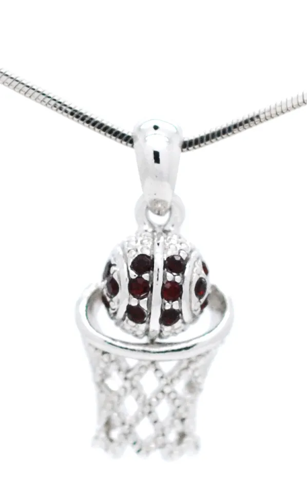 Basketball Hoop Necklace - Mini Single Color