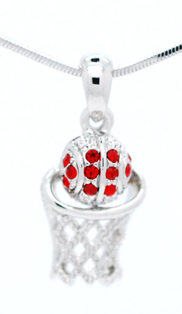 Basketball Hoop Necklace - Mini Single Color