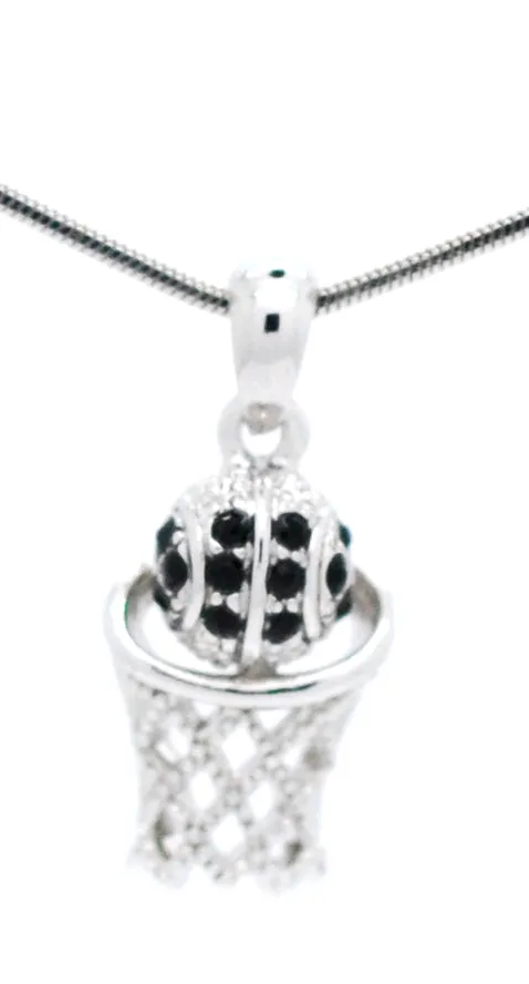 Basketball Hoop Necklace - Mini Single Color