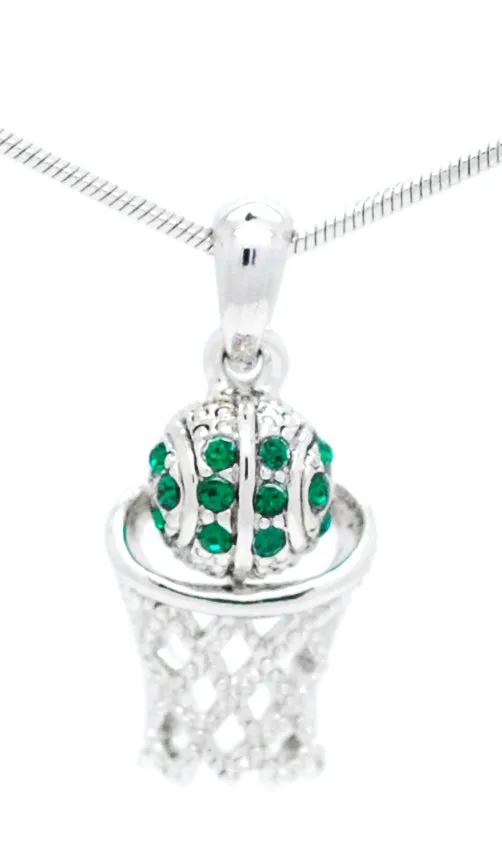 Basketball Hoop Necklace - Mini Single Color