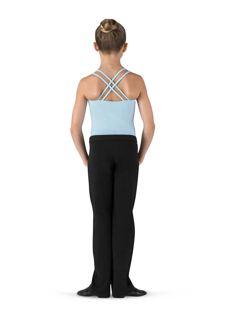 BLOCH CP5453 GIRLS COUPE V-FRONT BOOTLEG PANTS