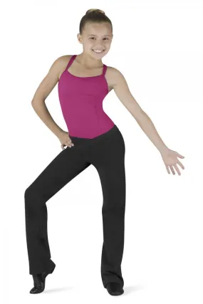 BLOCH CP5453 GIRLS COUPE V-FRONT BOOTLEG PANTS