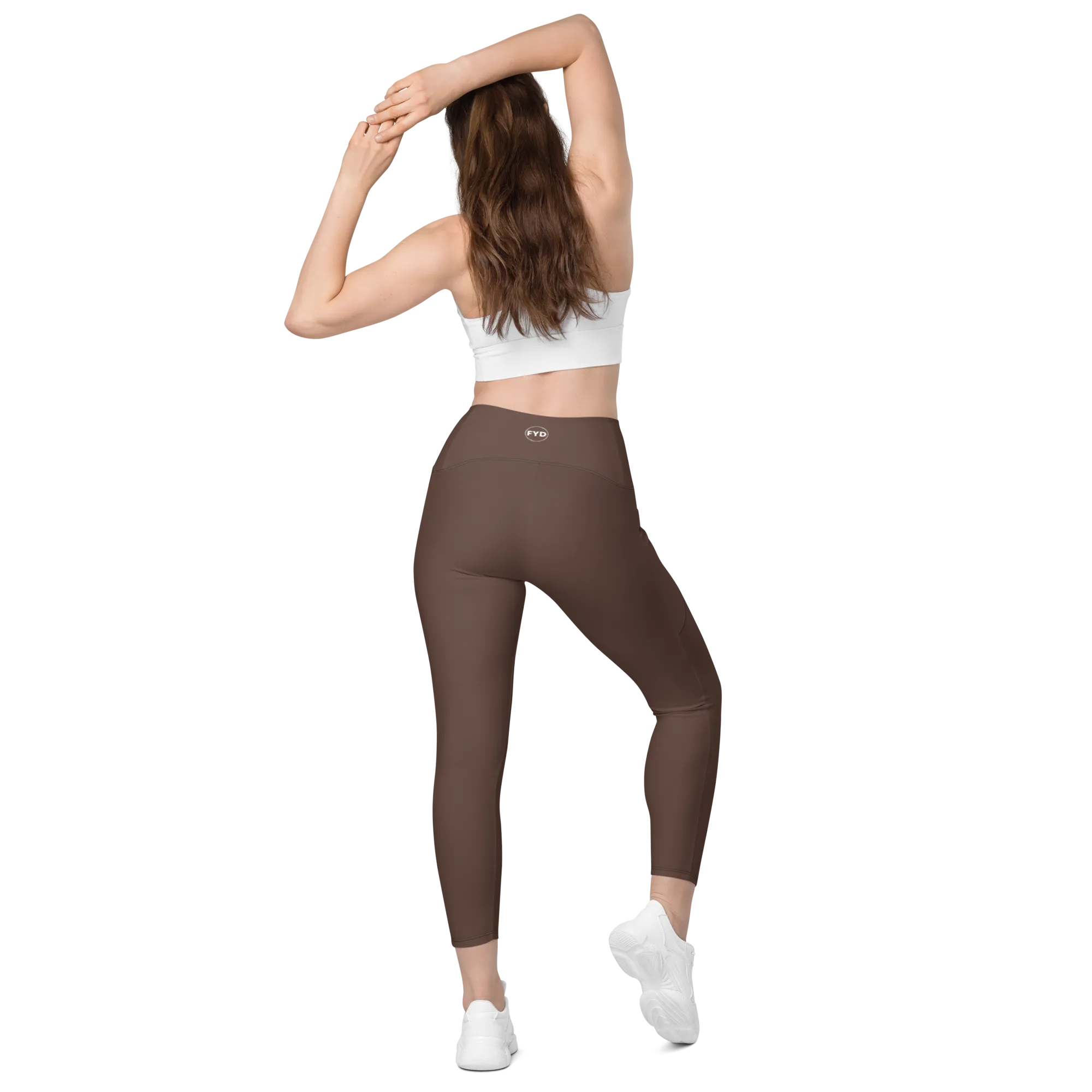 Chocolate Brown FYD Size Inclusive Leggings with pockets