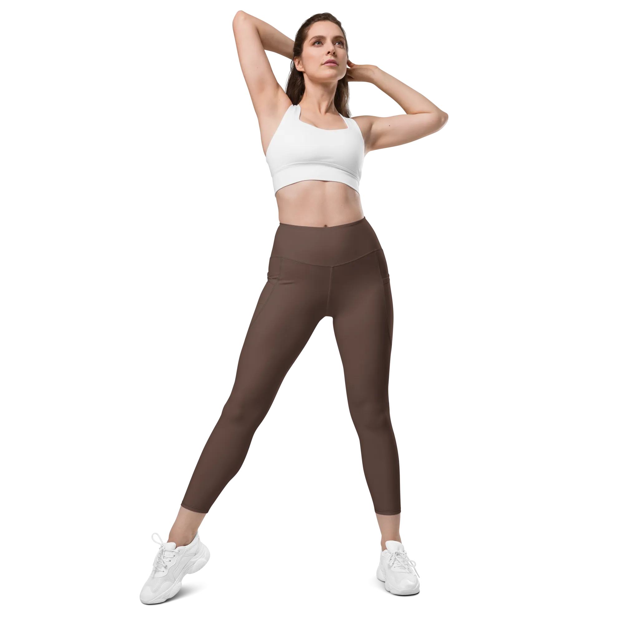 Chocolate Brown FYD Size Inclusive Leggings with pockets