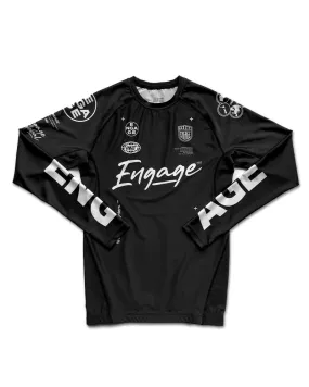 Engage Billboard Long Sleeve Rash Guard - Black