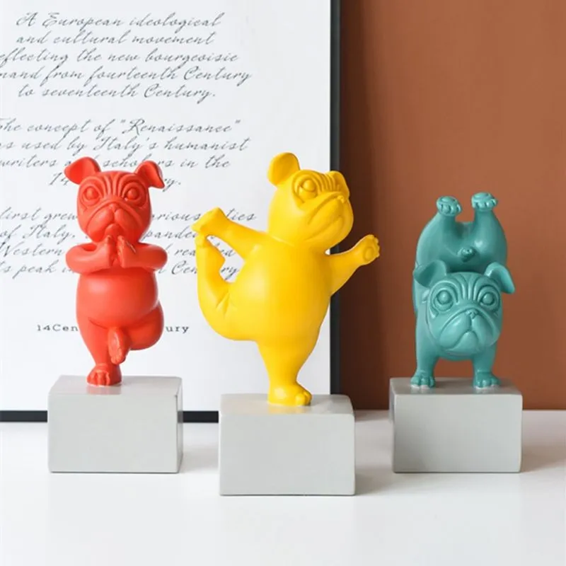Estatueta Bulldog Zen