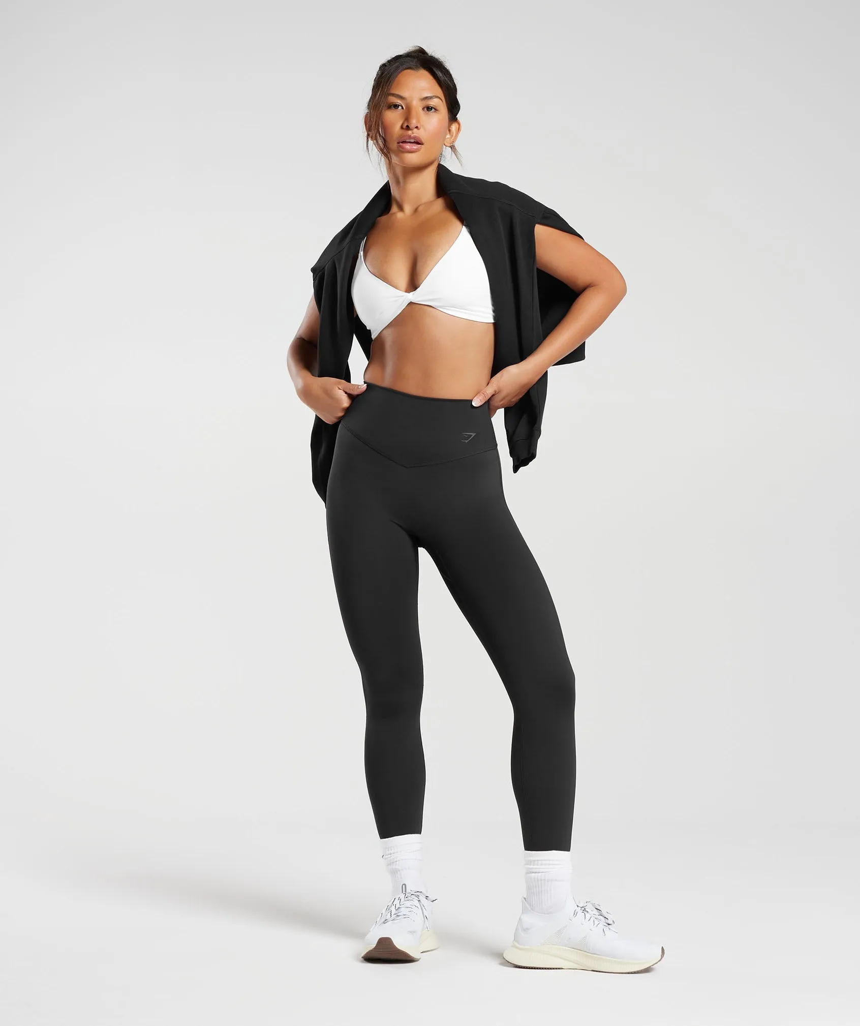 Gymshark Elevate Twist Front Bralette - White