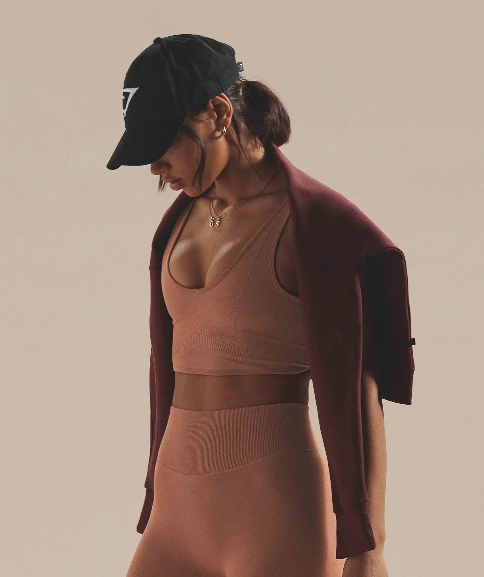 Gymshark Rest Day Seamless Bralette - Coffee Brown
