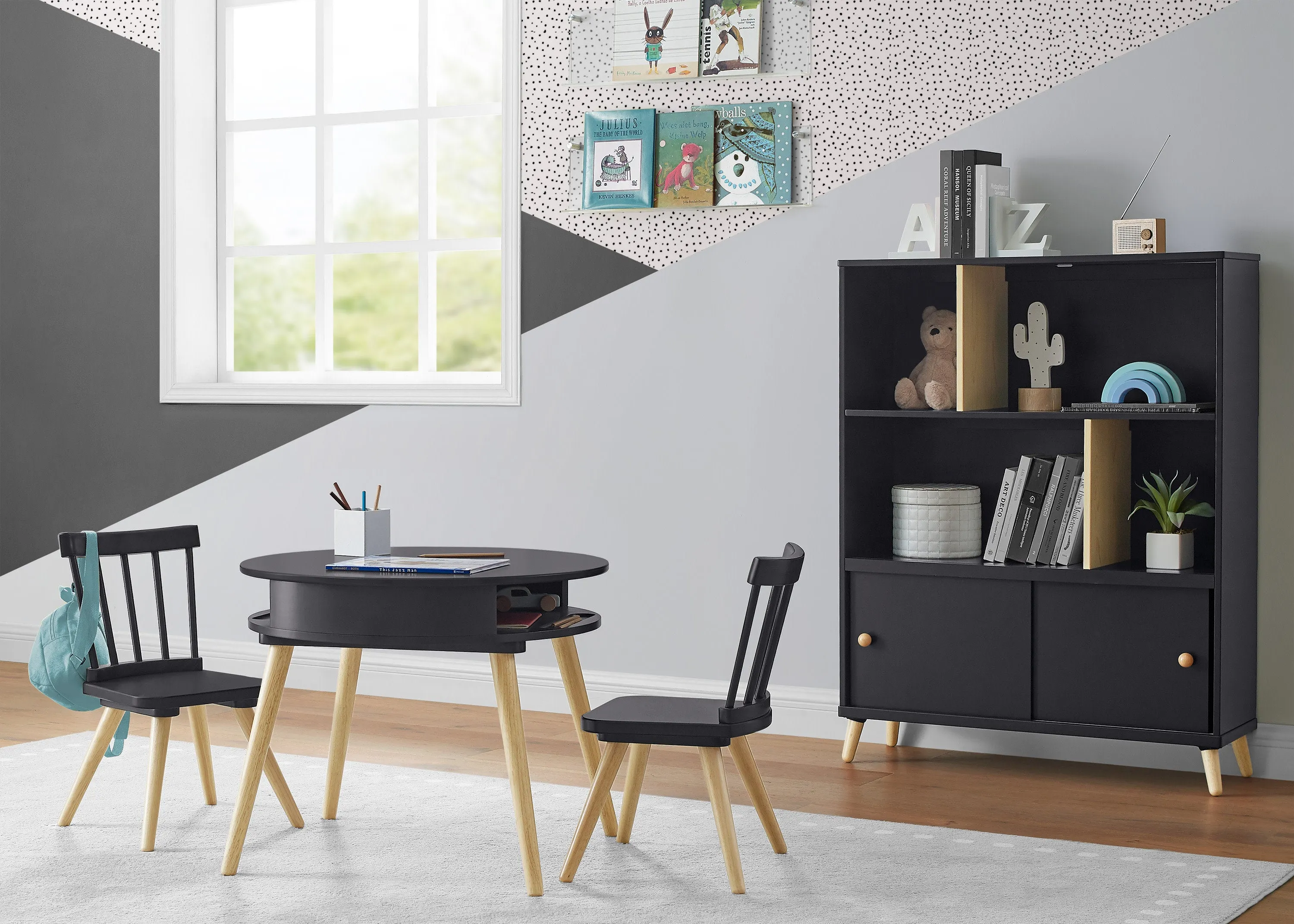 Hudson Storage Table & 2-Piece Chair Set