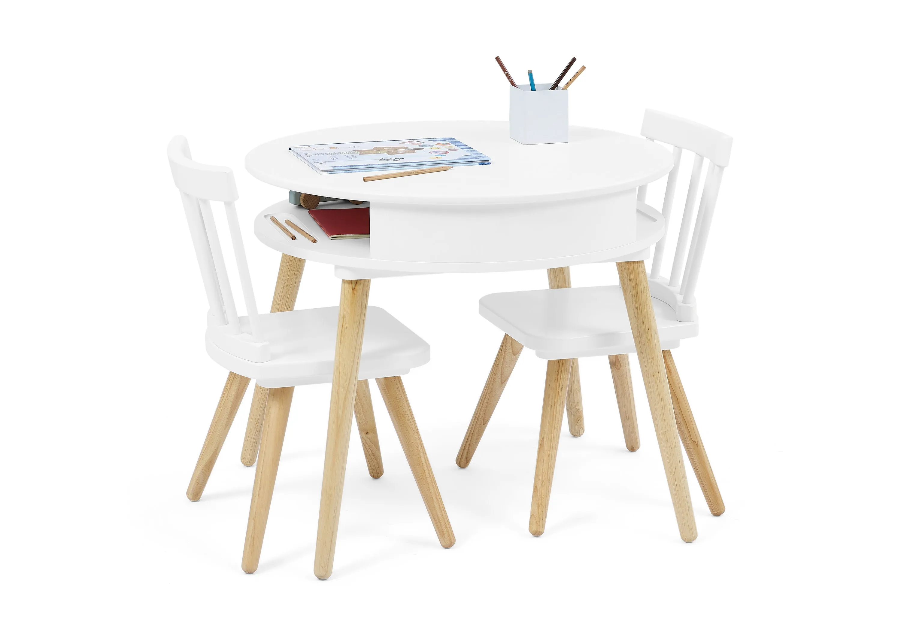 Hudson Storage Table & 2-Piece Chair Set