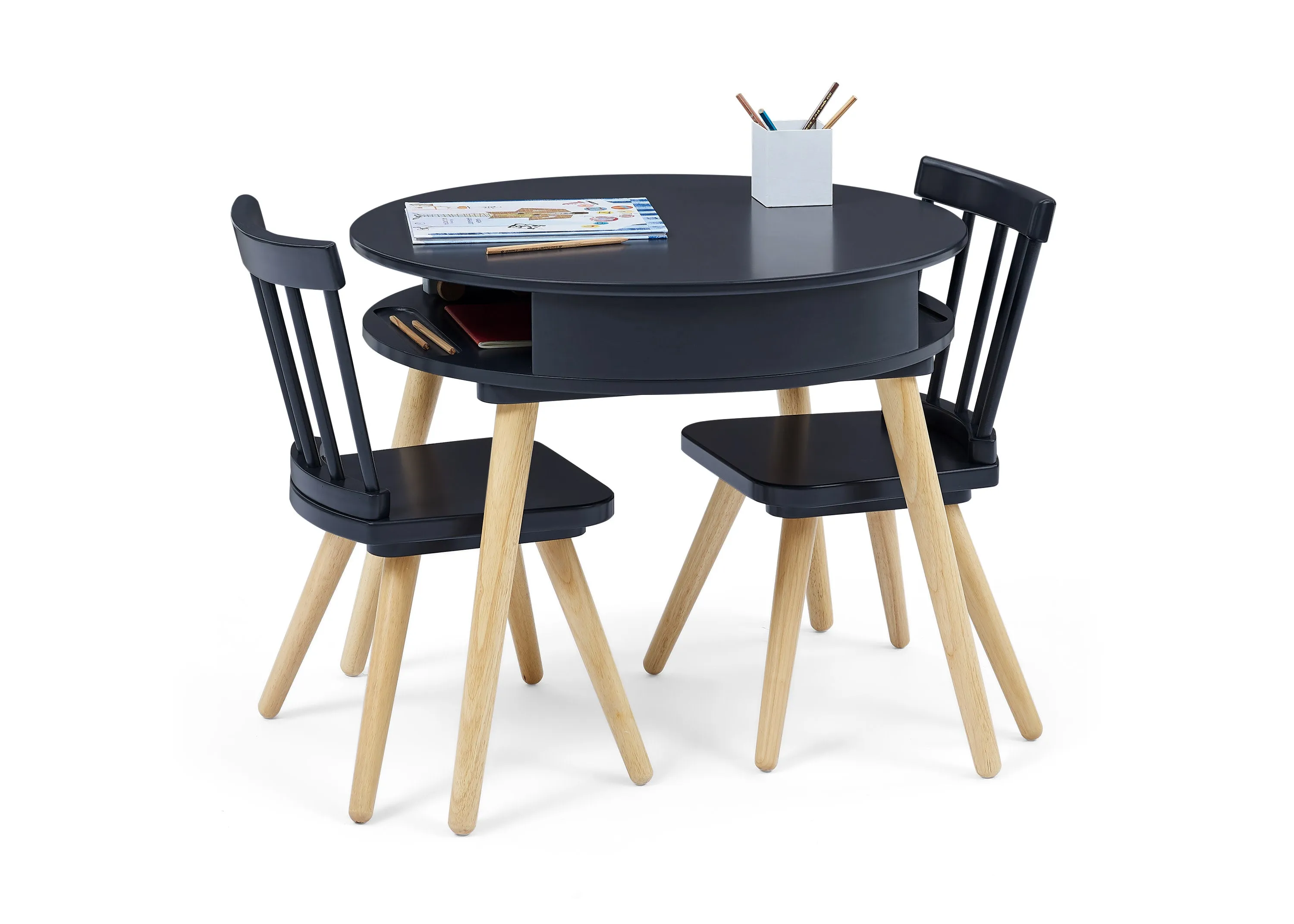 Hudson Storage Table & 2-Piece Chair Set