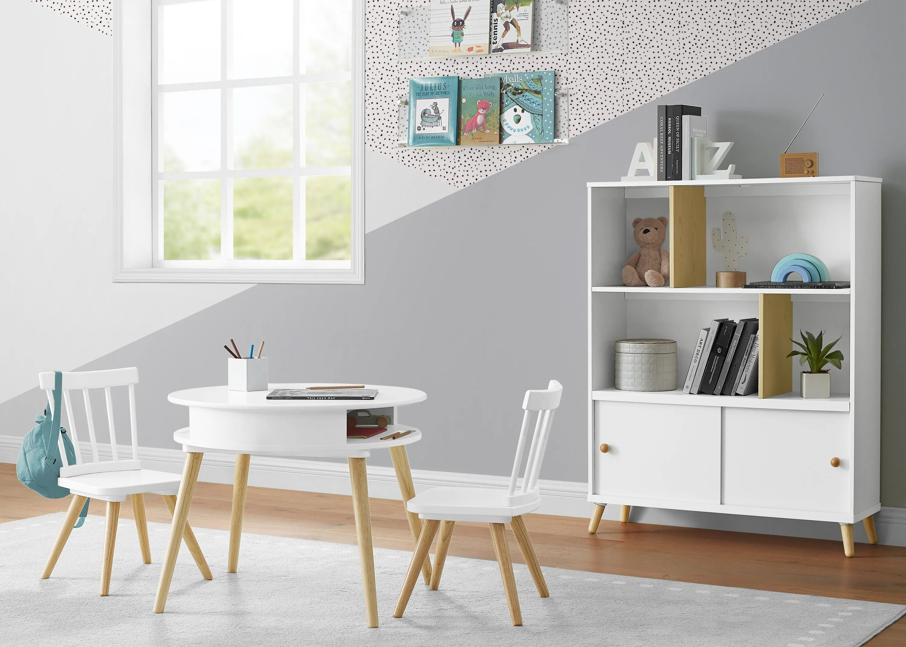 Hudson Storage Table & 2-Piece Chair Set