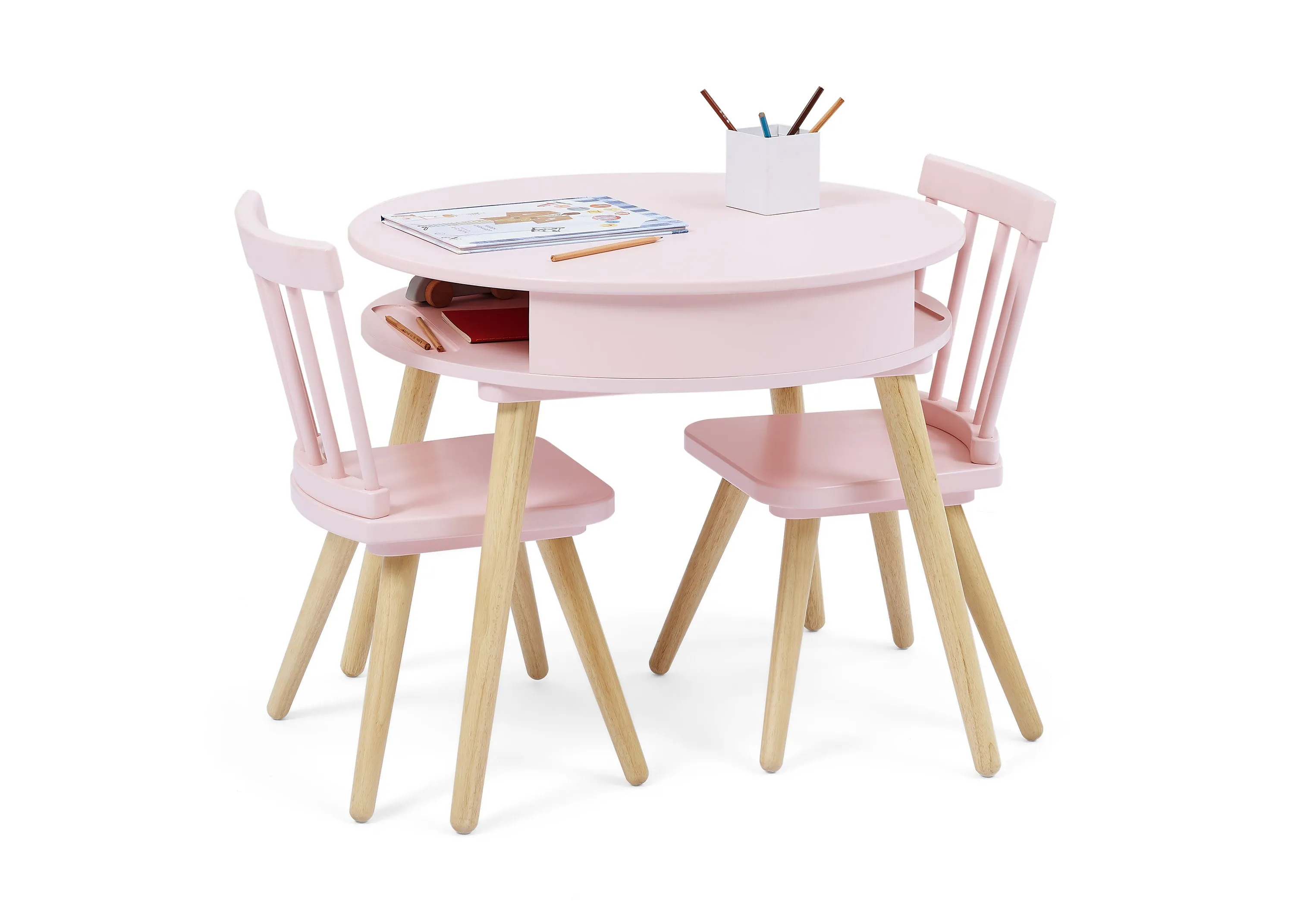 Hudson Storage Table & 2-Piece Chair Set