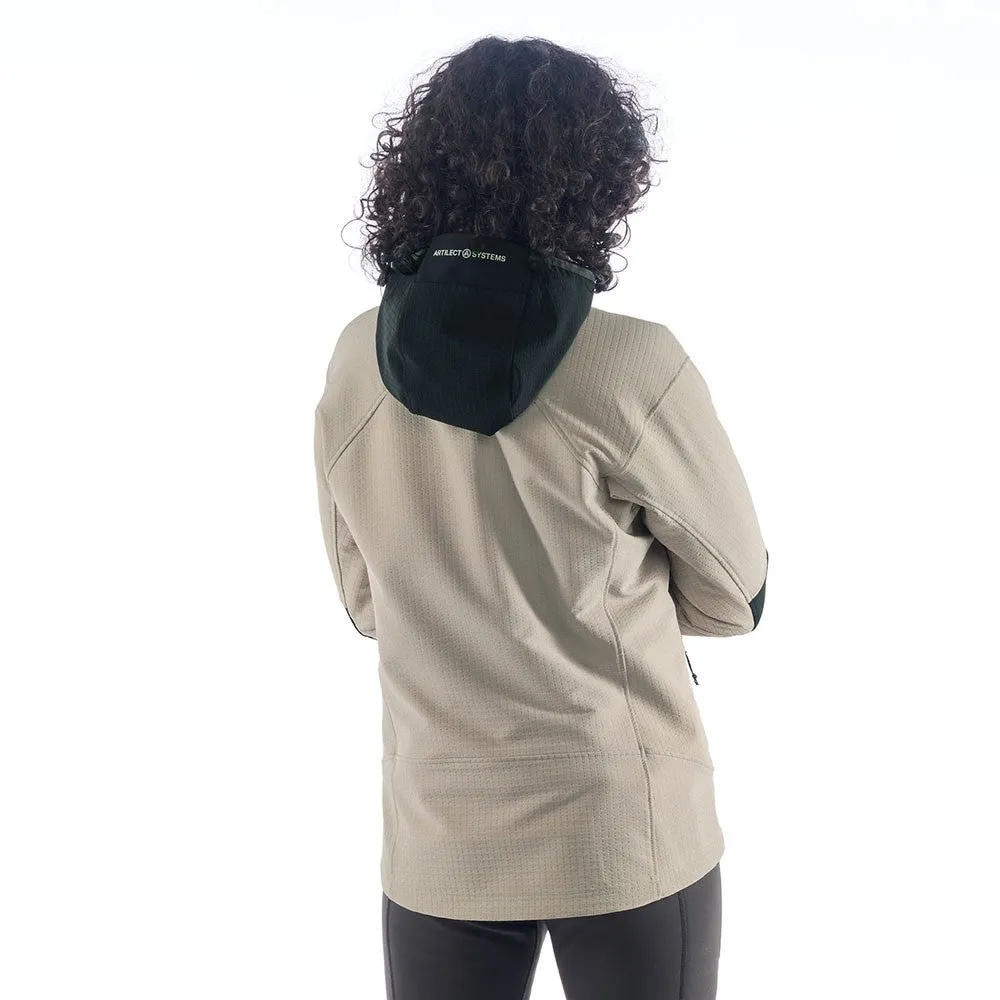 Intersect Doubleweave Jacket - Dove Grey/Black