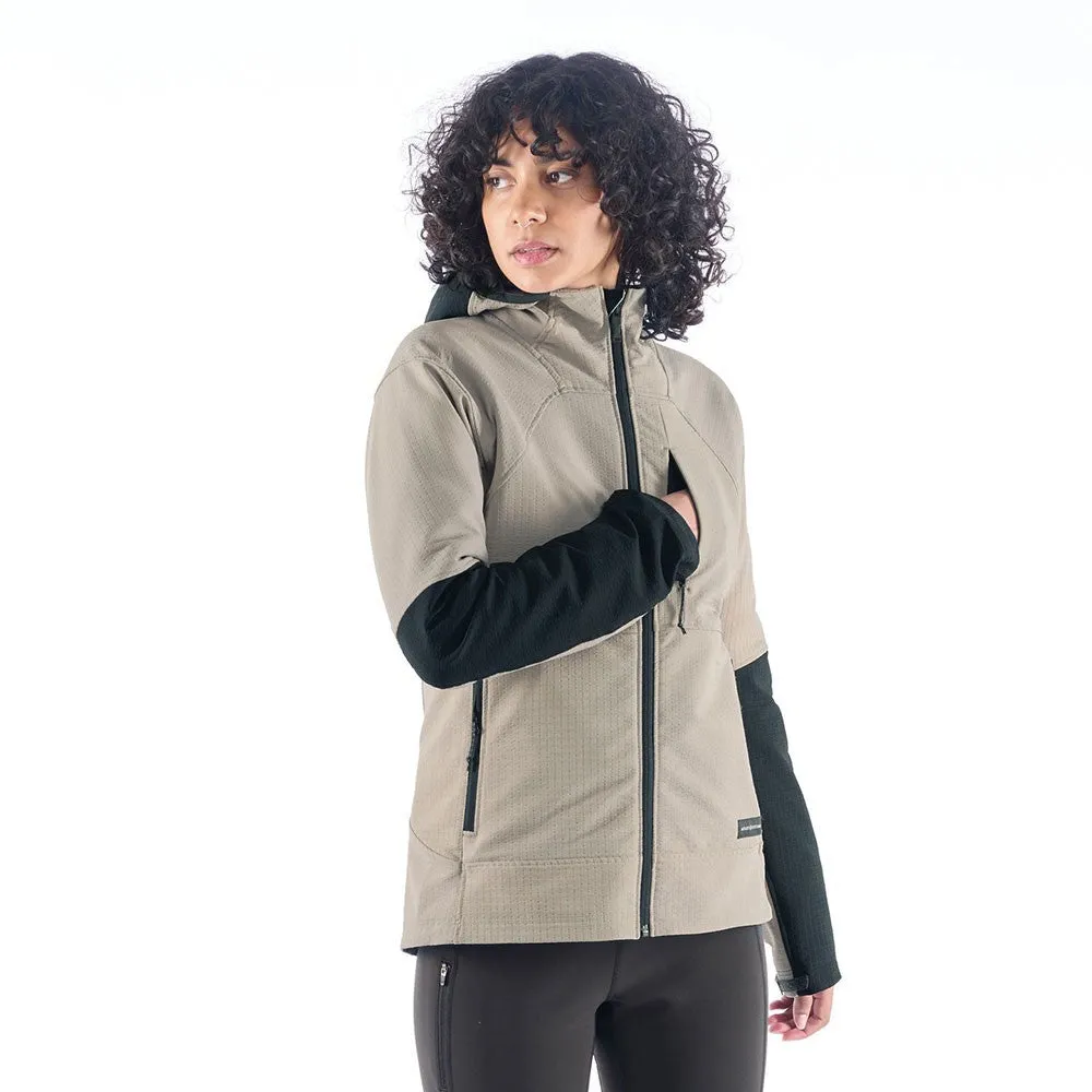 Intersect Doubleweave Jacket - Dove Grey/Black