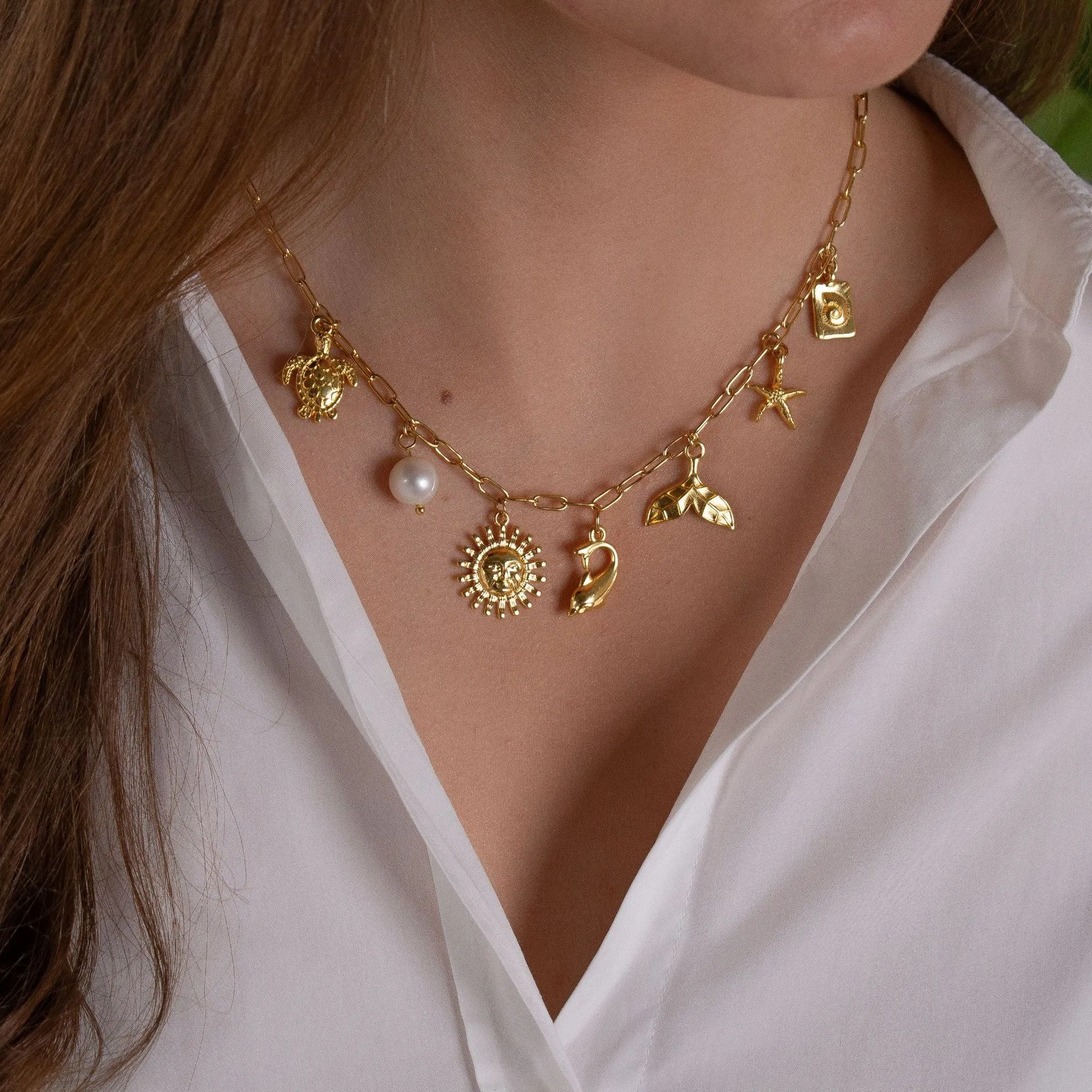 Just Lil Things Artificial Gold Necklace jltn1074