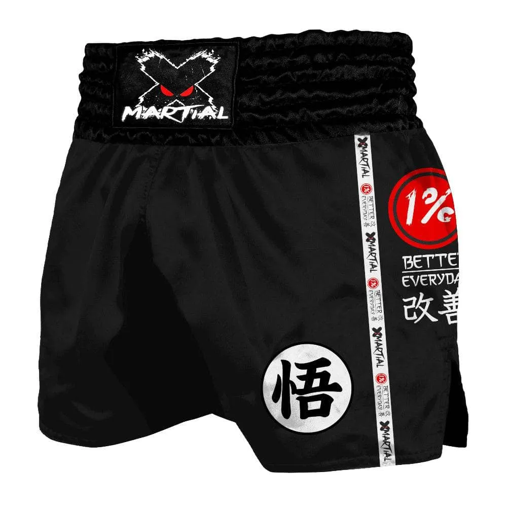 Kanji Black Muay Thai Shorts