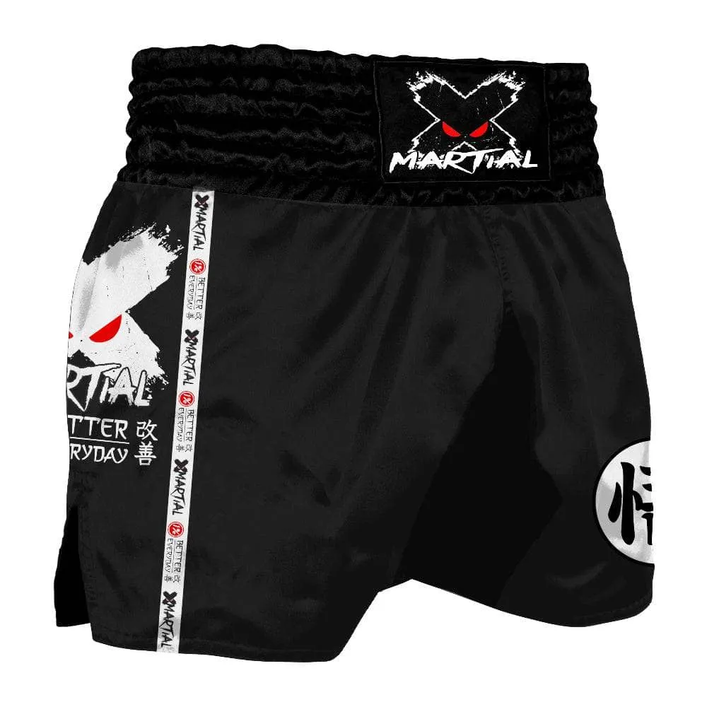 Kanji Black Muay Thai Shorts