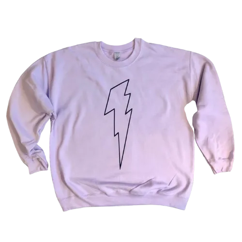 Karma Violet Sweatshirt (Black Bolt)