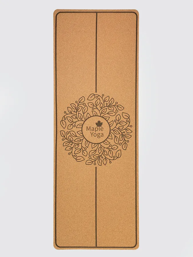 Maple Yoga Cork Tree Mandala Yoga Mat 4mm