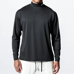 Men Casual Fitness Sports Stretch Skinny Turtleneck Long Sleeve Tops