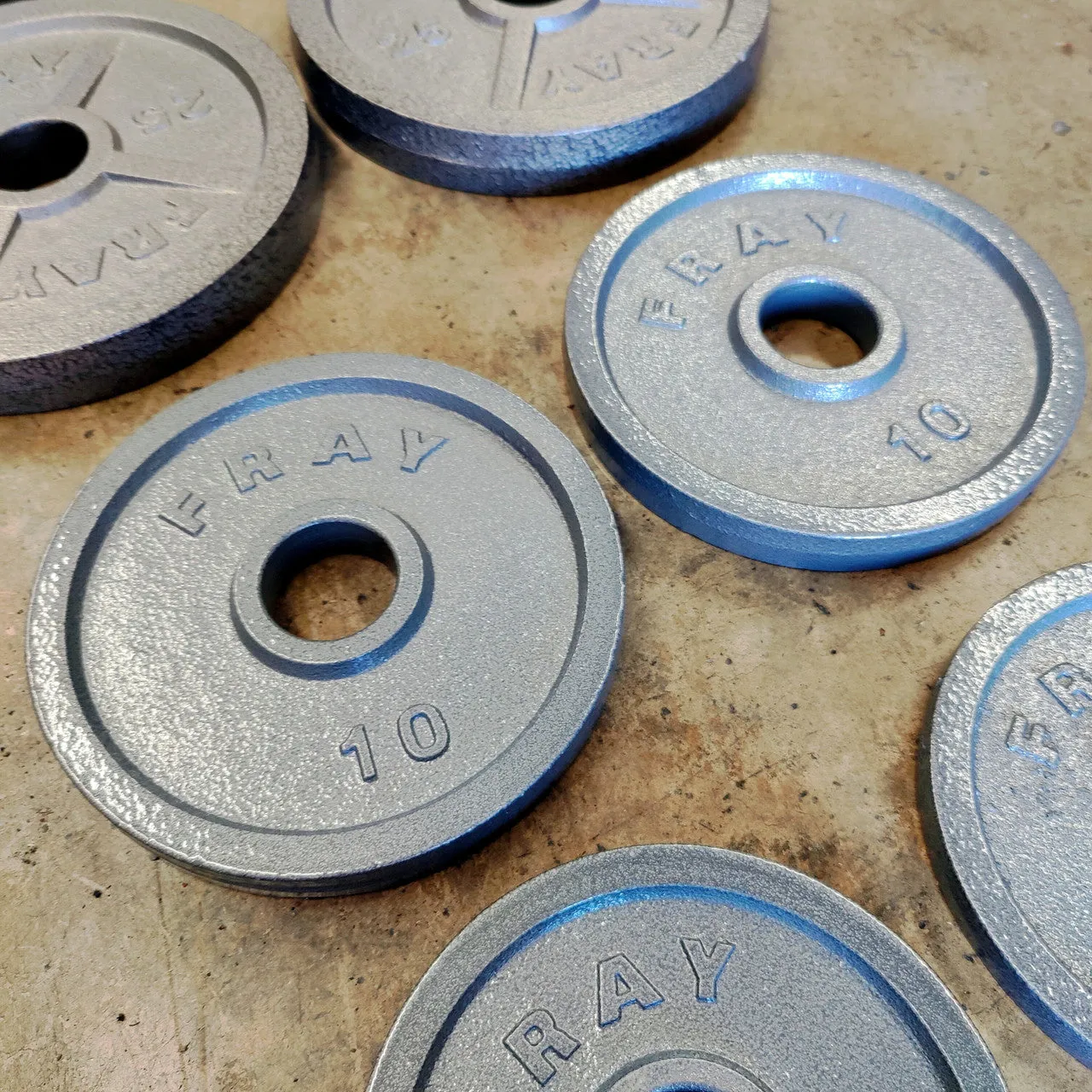 NEW Individual Cast Iron Weight Plates 2.5-45lb
