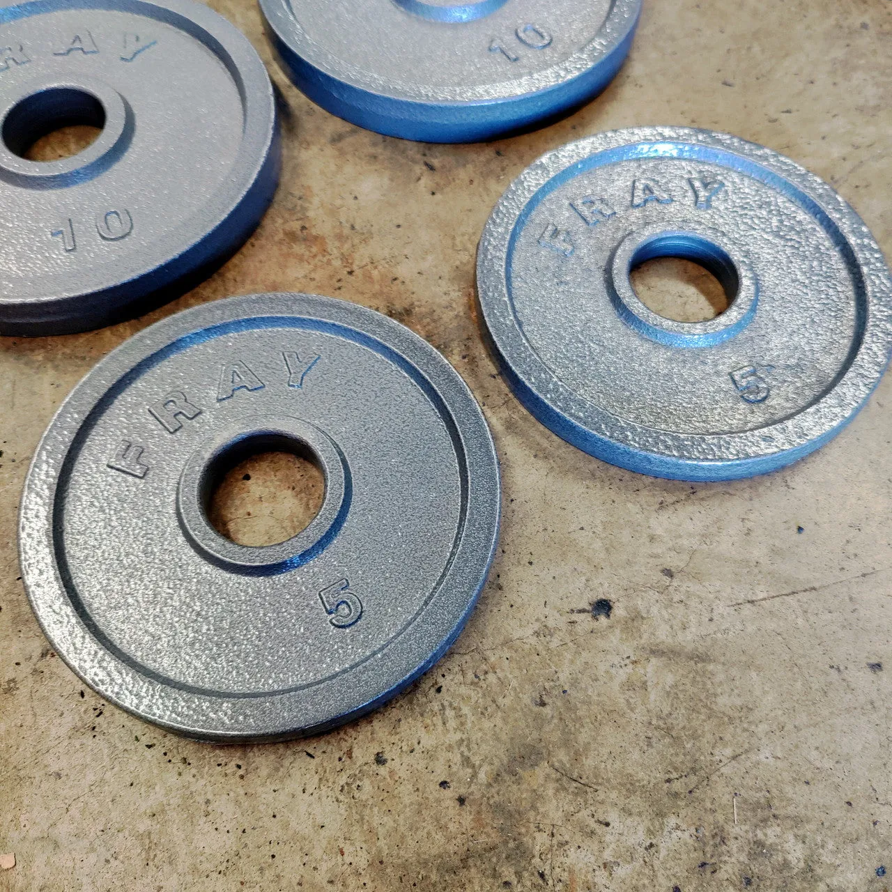 NEW Individual Cast Iron Weight Plates 2.5-45lb
