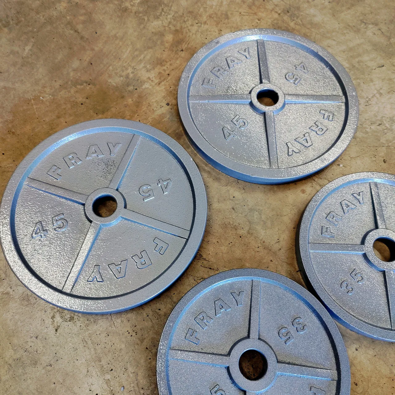 NEW Individual Cast Iron Weight Plates 2.5-45lb