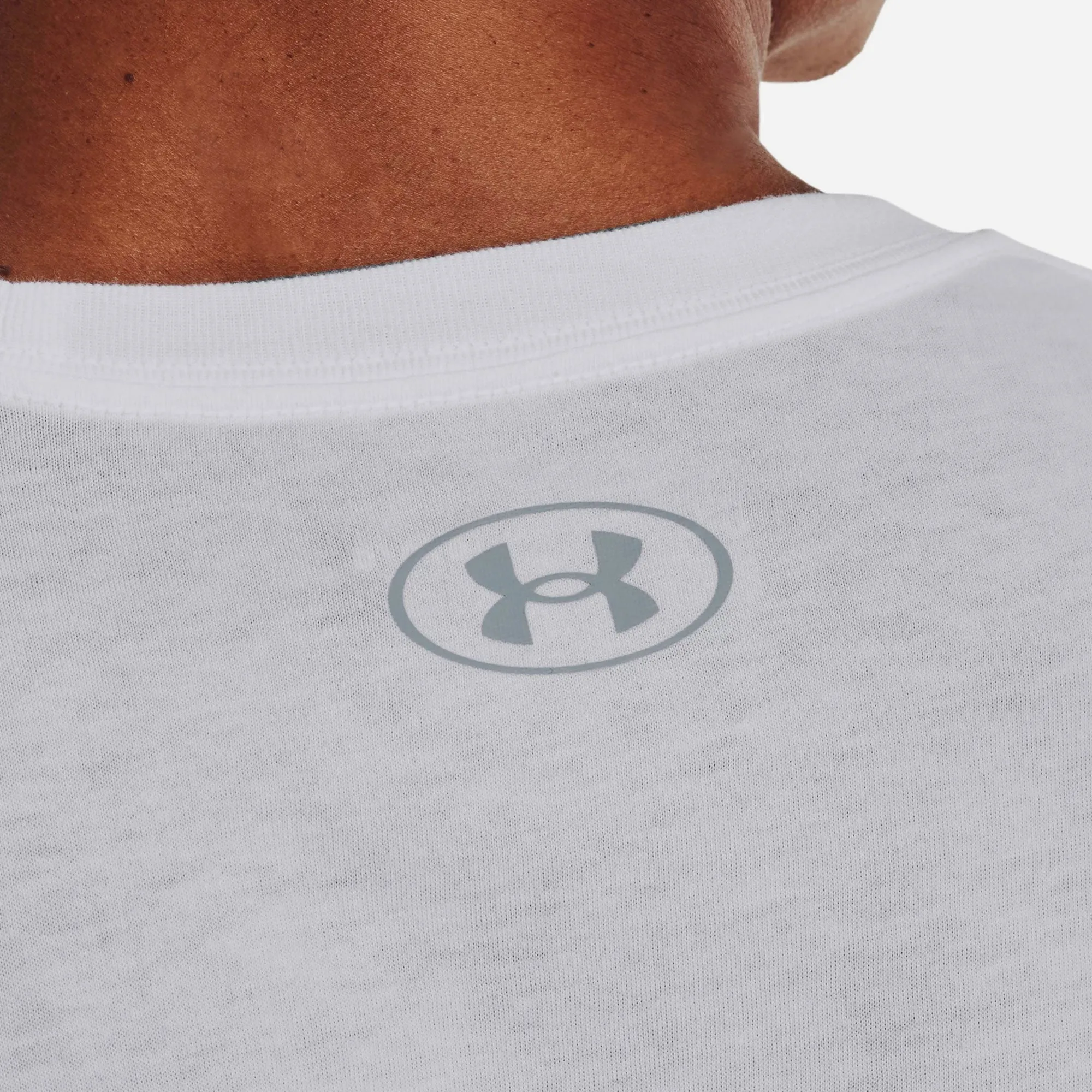 Áo Tay Ngắn Nam Under Armour Ua Basketball Hoop Cloud - Trắng