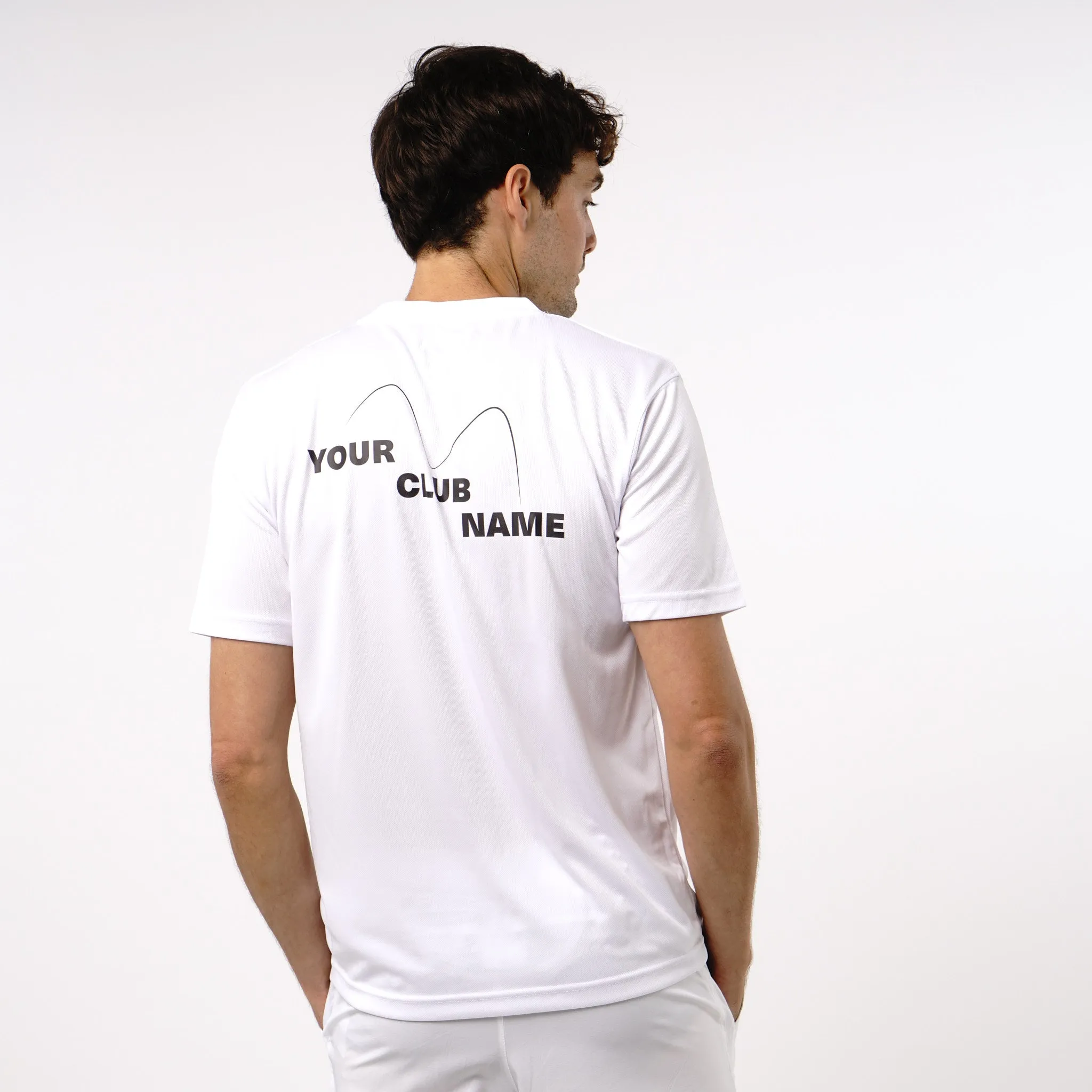 Omnitau Men's Core Multisport Crew Neck Playing Shirt - White