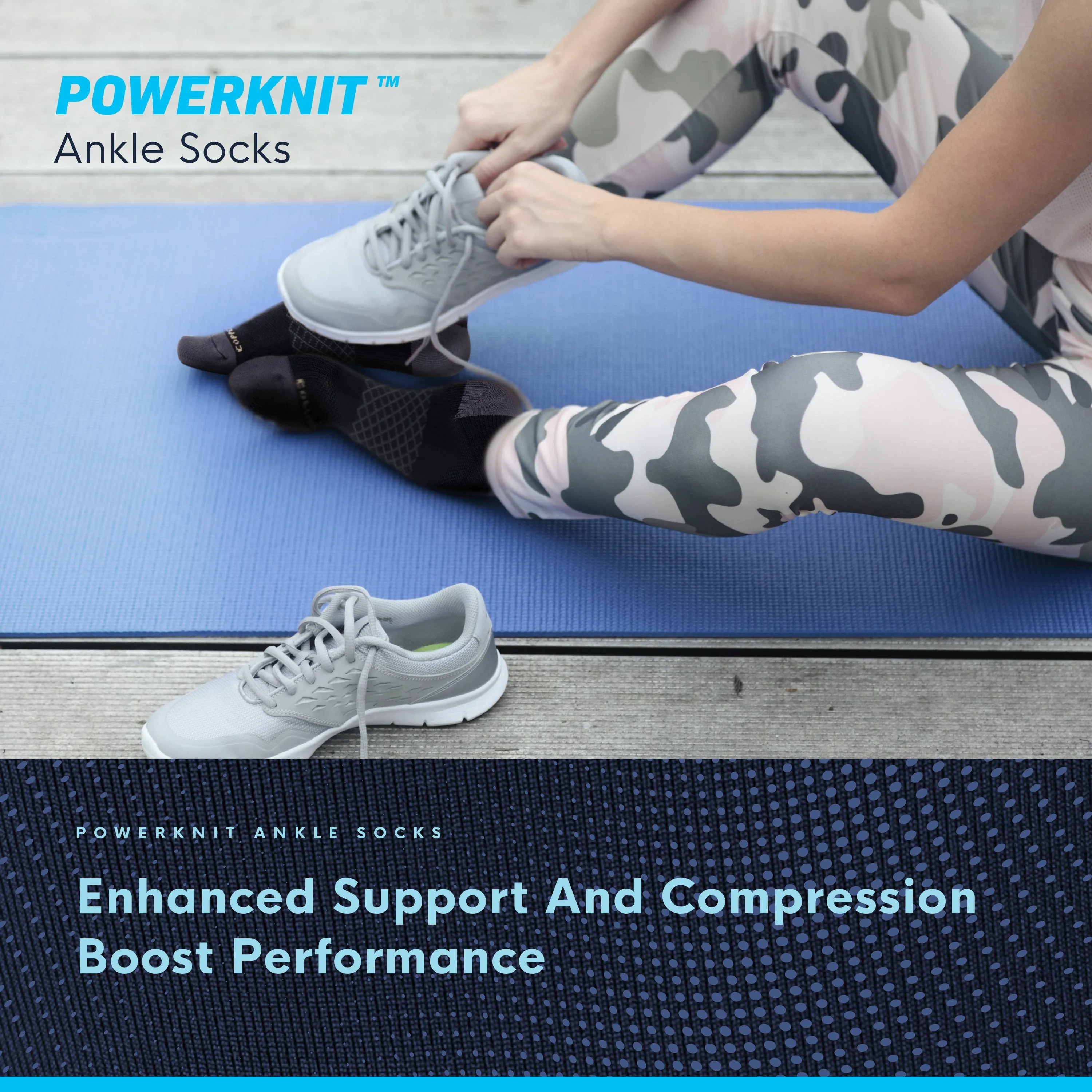 Powerknit Ankle Sport Socks (3 Pairs)