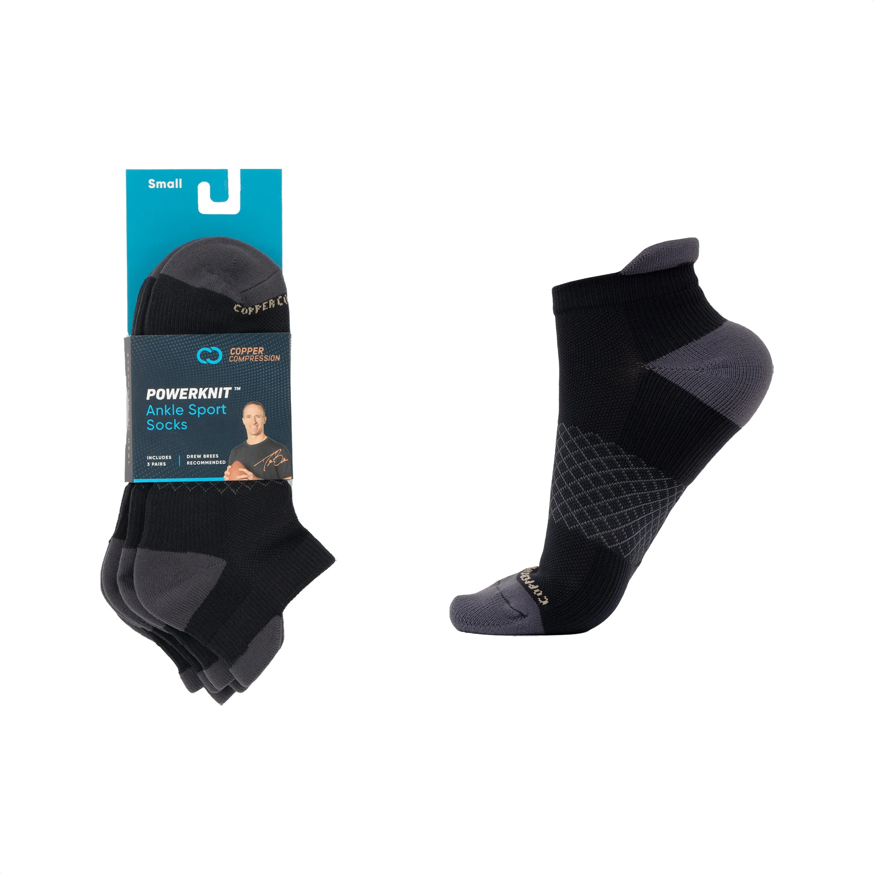 Powerknit Ankle Sport Socks (3 Pairs)