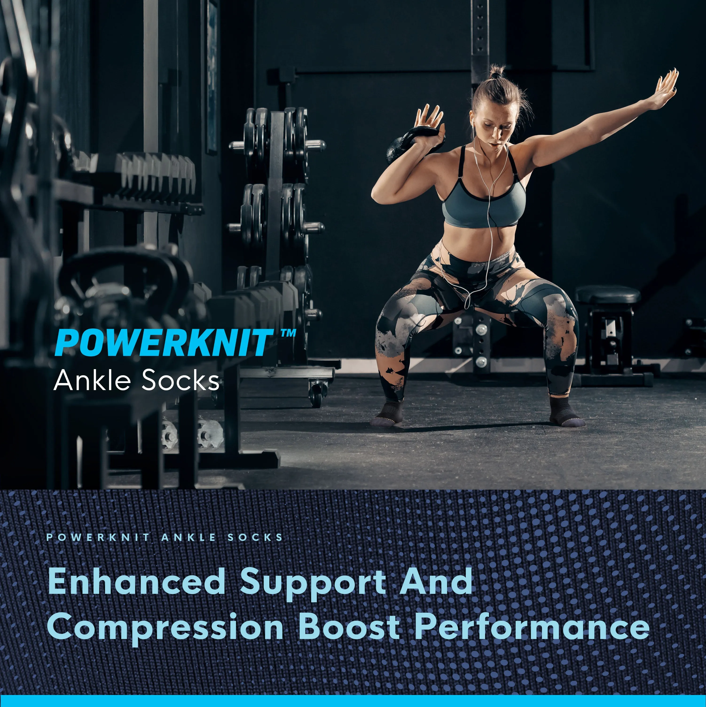 Powerknit Ankle Sport Socks (3 Pairs)