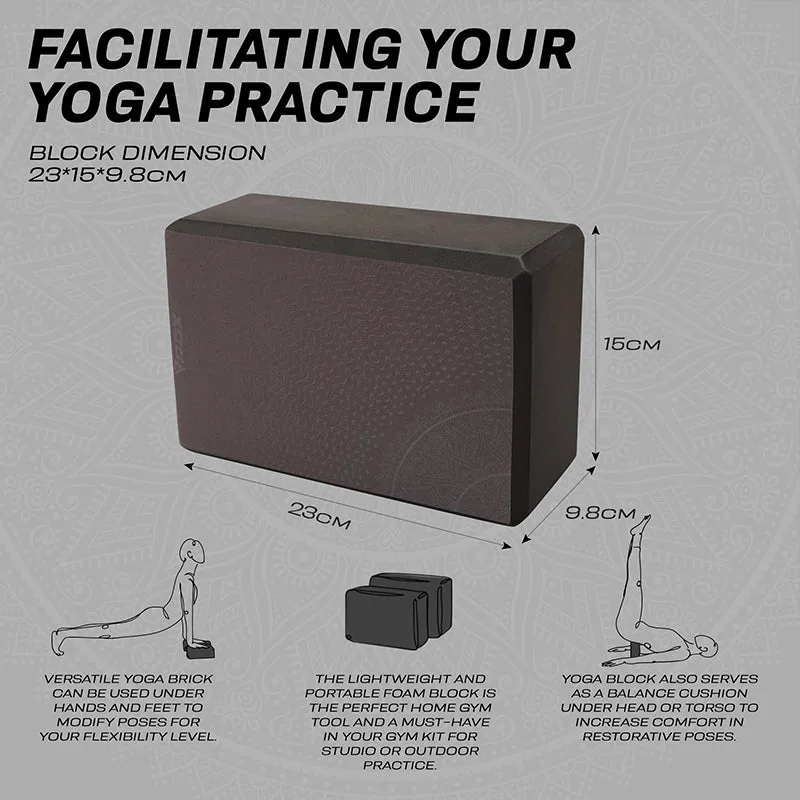 RDX D10 High Density EVA Foam Yoga Blocks Non-Slip Brick