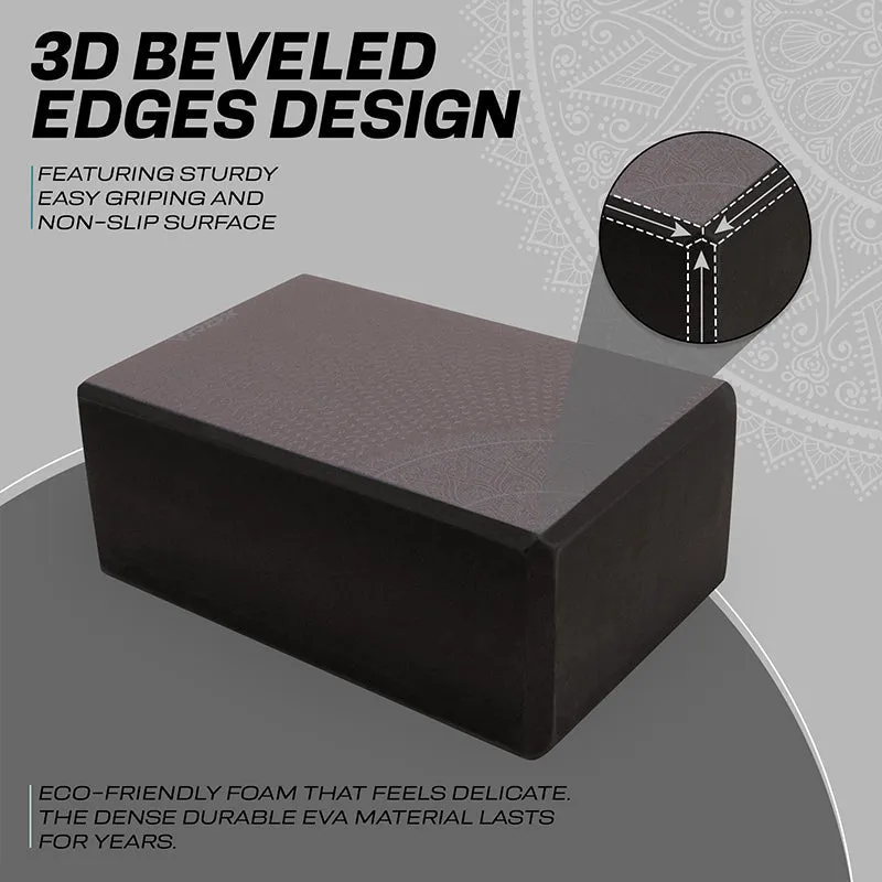 RDX D10 High Density EVA Foam Yoga Blocks Non-Slip Brick
