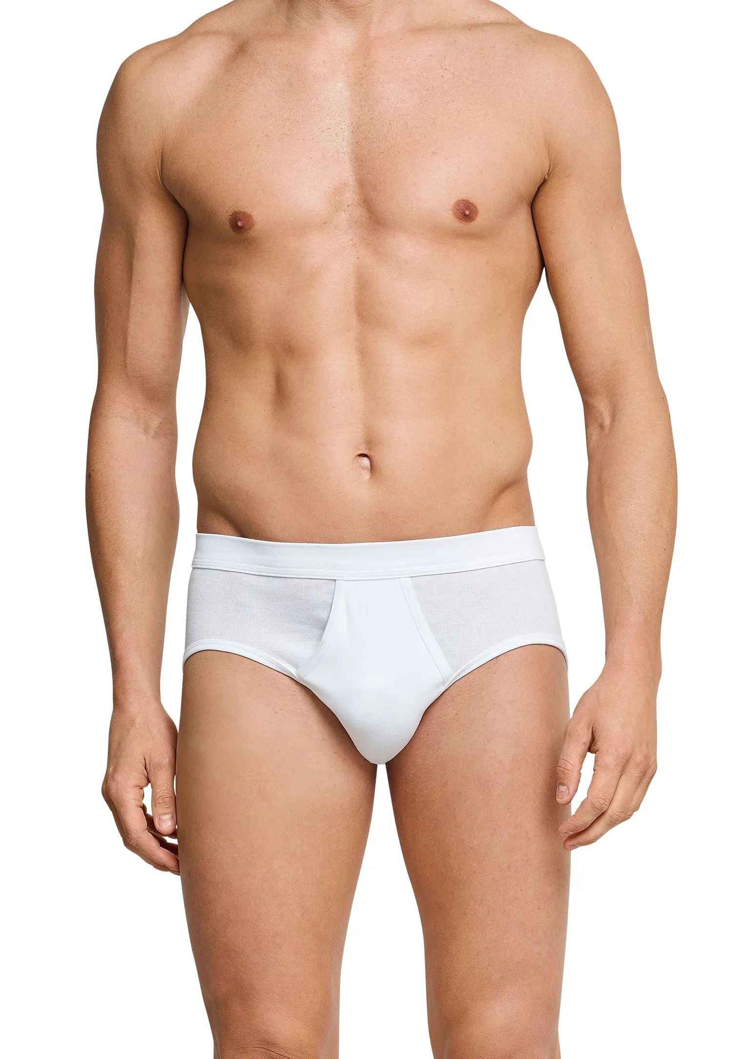 Schiesser - Cotton Essentials Fine Rib - Sports Briefs - 2 Pack