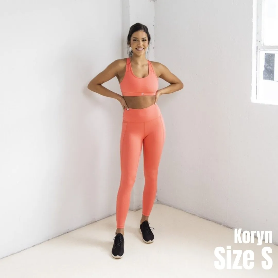 Skin Shakti Leggings - Coral - FINAL SALE