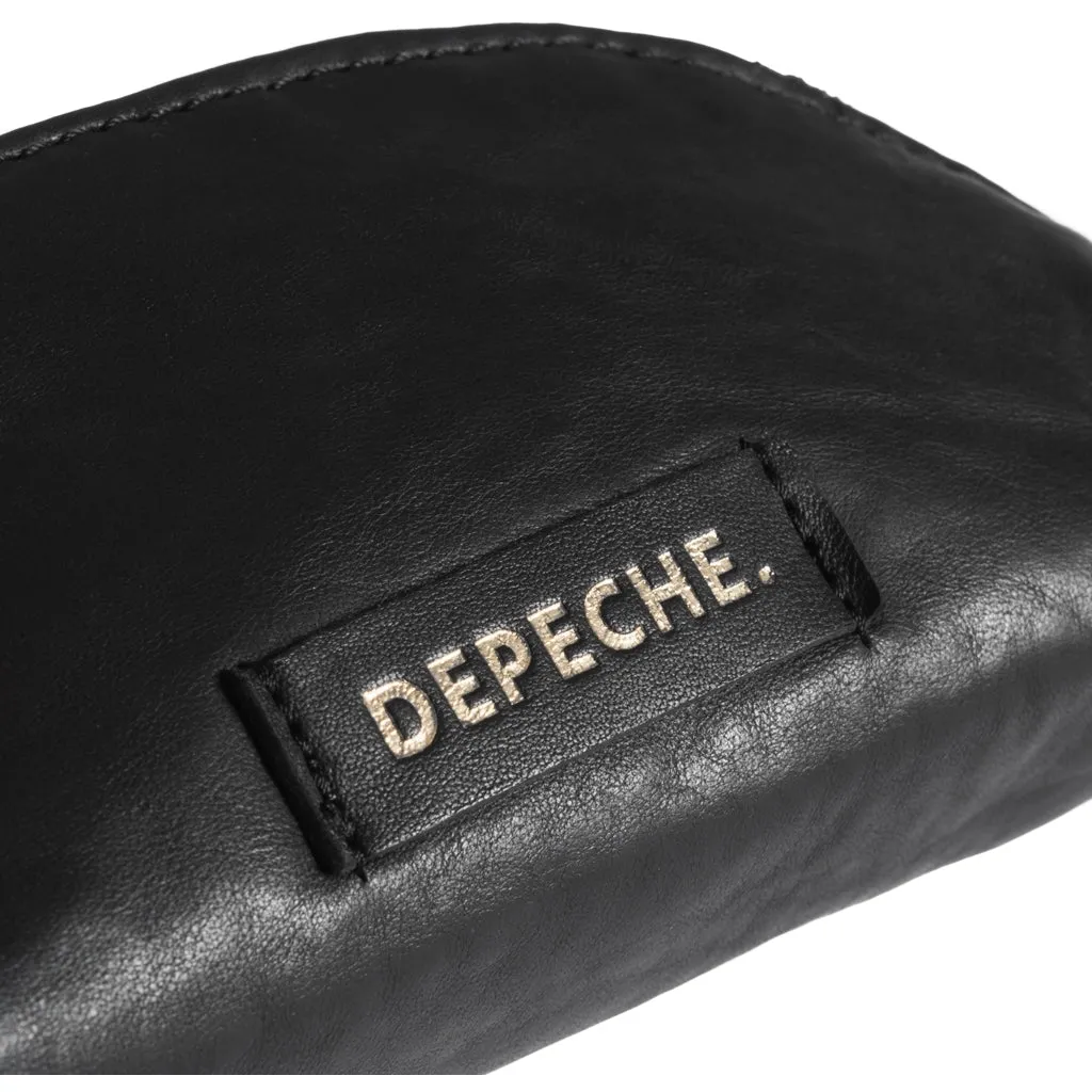 Small cosmetic bag in soft leather quality / 15220 - Black (Nero)