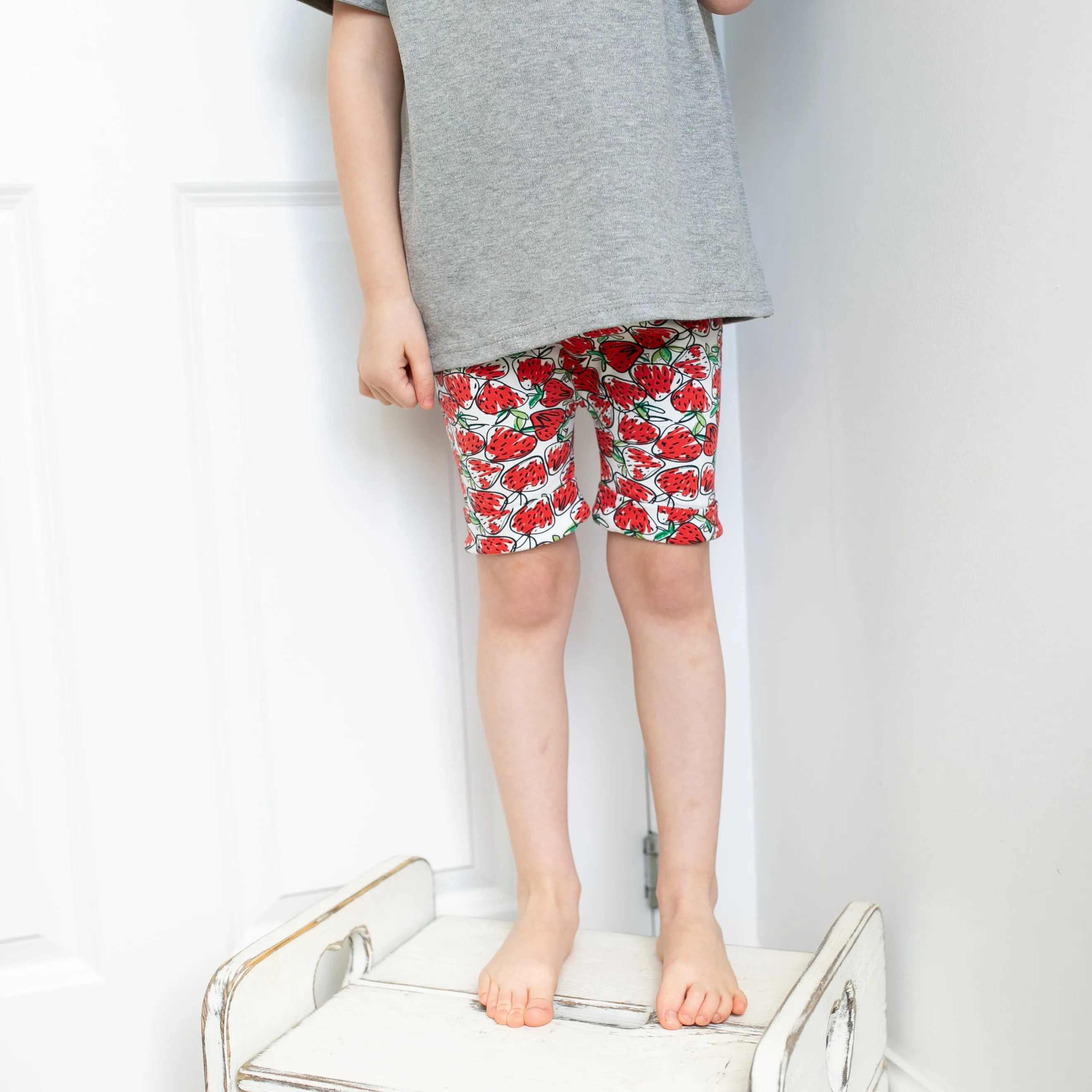 Strawberry print shorts