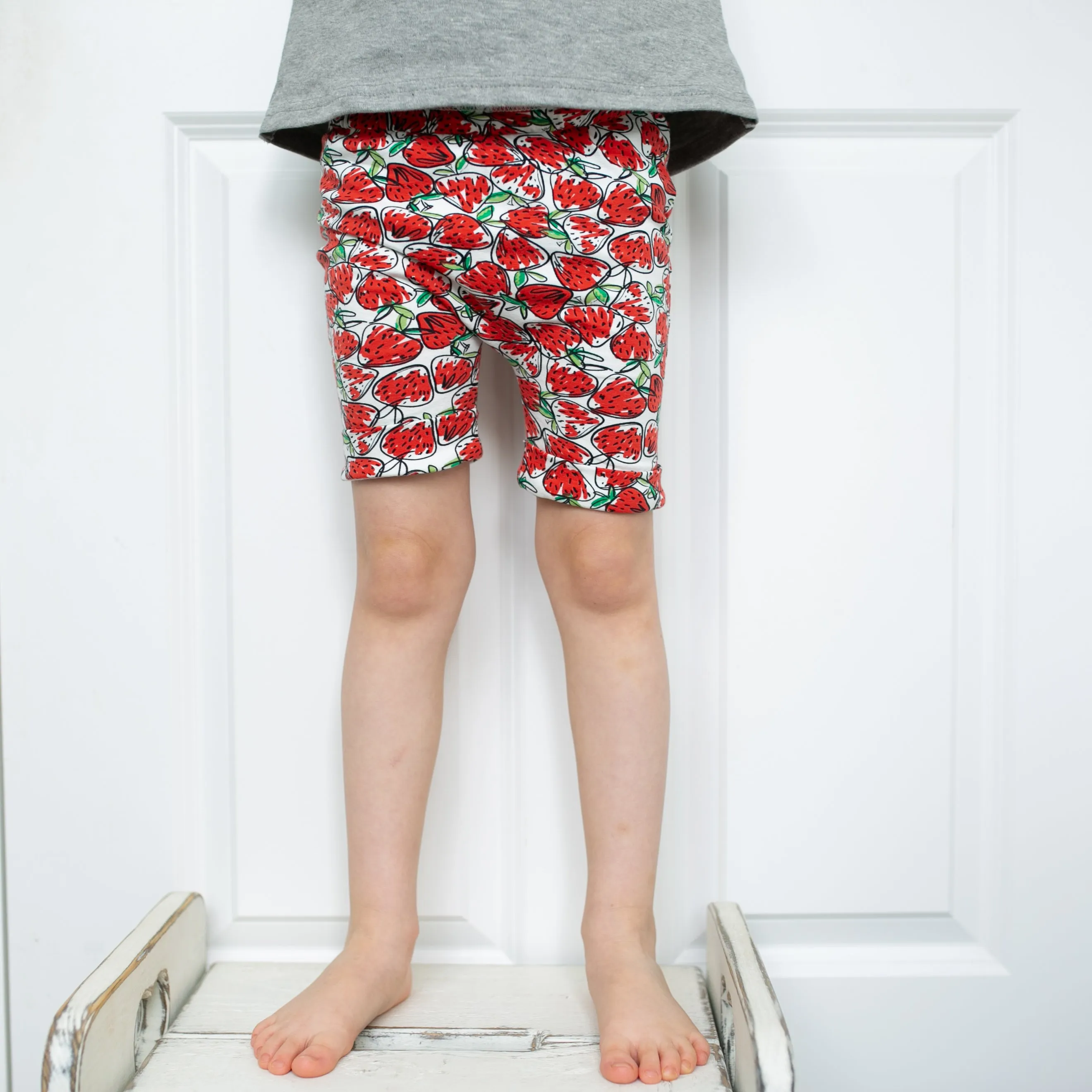 Strawberry print shorts
