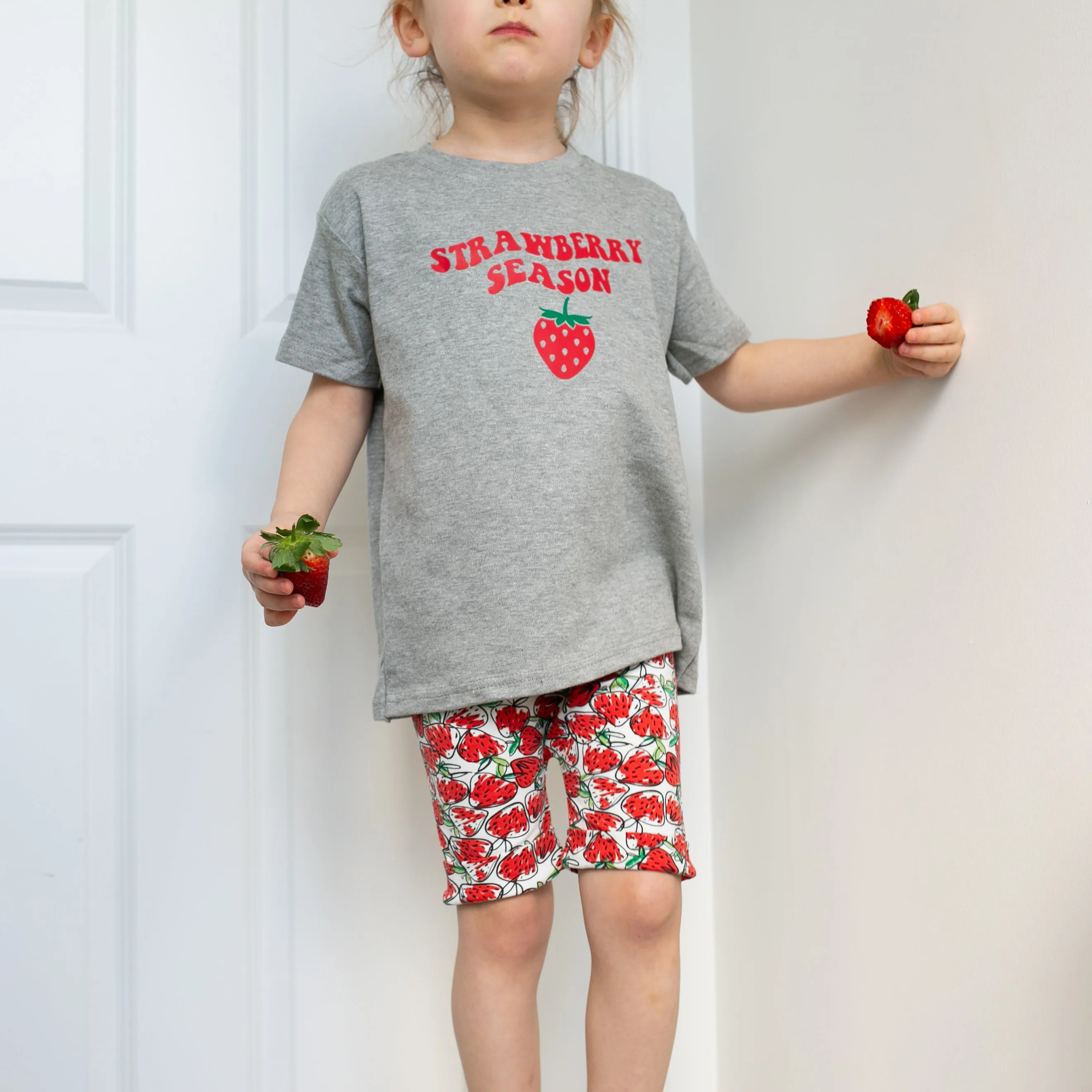 Strawberry print shorts
