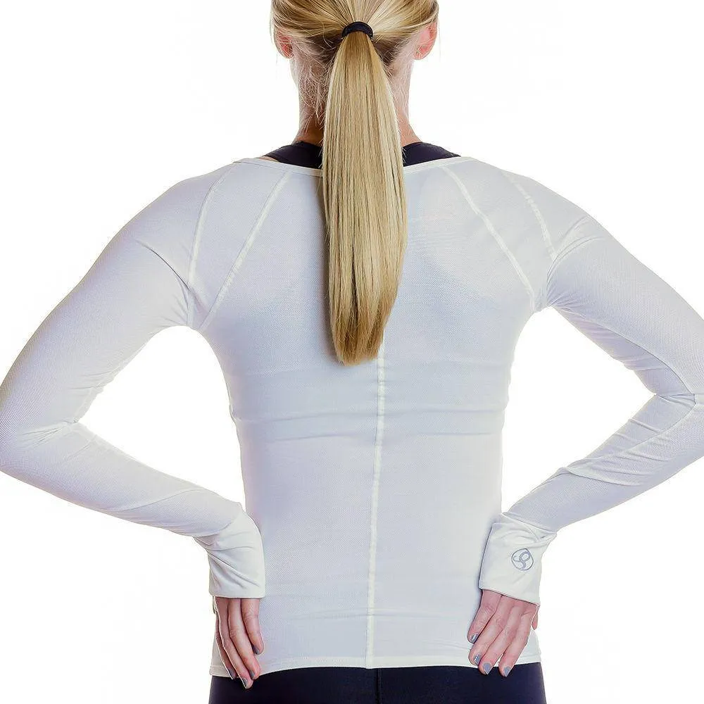 Tech V-Neck Long Sleeve Cover-Up